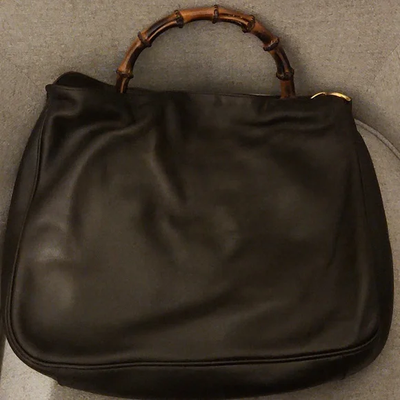 Vintage Gucci Diana Hobo bamboo leather purse - Picture 4 of 7